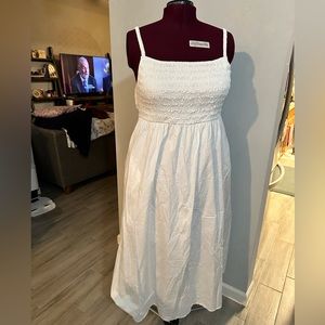 Old Navy White Maxi Dress with back cut out